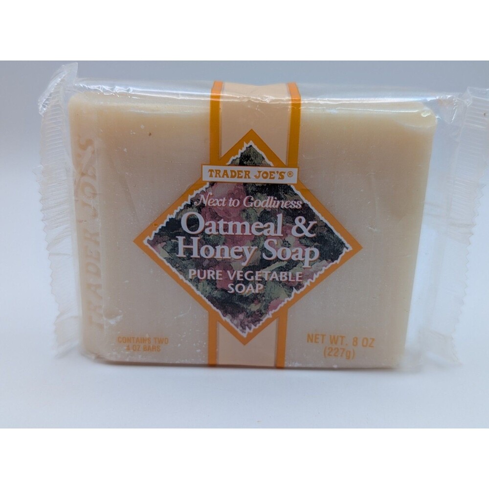 Trader Joe's Next to Godliness Oatmeal & Honey Soap (8 oz pack contains 2 bars)